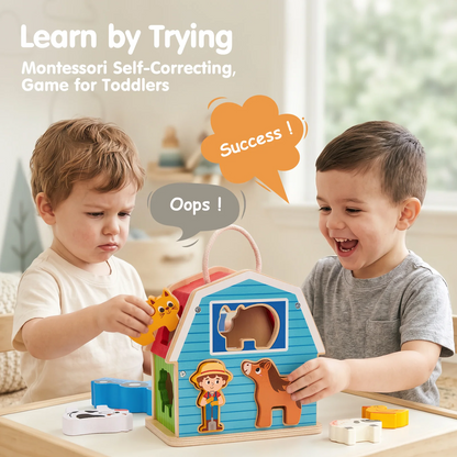 Farm Matching & Stacking Barn Playset