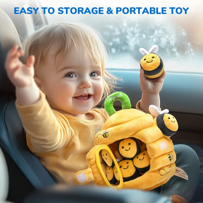 Bee Hive Sensory Plush Set – Soft Montessori Toy for Toddlers