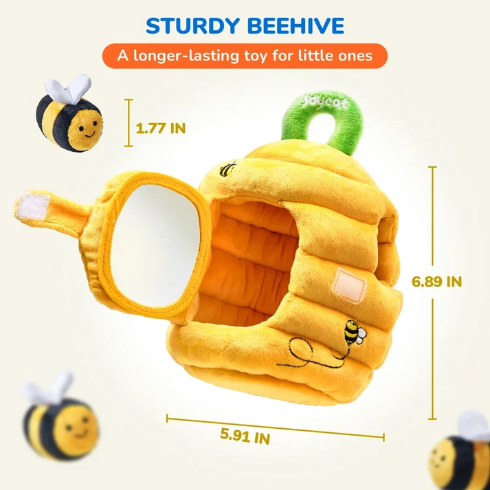 Bee Hive Sensory Plush Set – Soft Montessori Toy for Toddlers