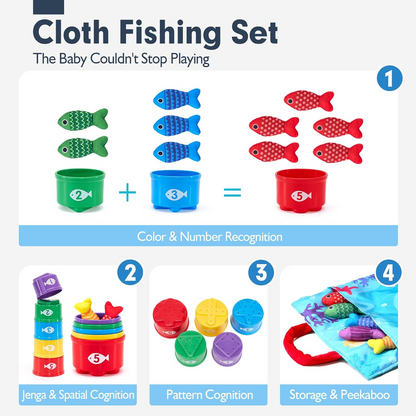 LittleAngler Montessori Fishing Set – Sensory Ocean Learning Toy