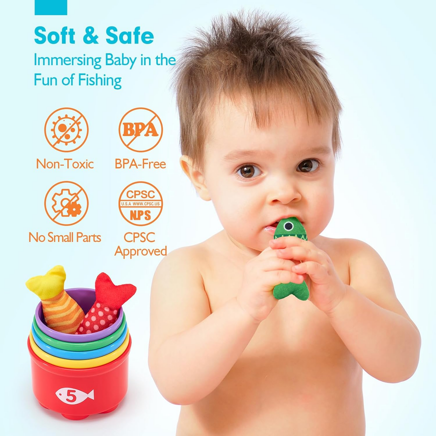 LittleAngler Montessori Fishing Set – Sensory Ocean Learning Toy