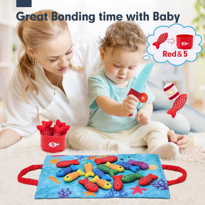 LittleAngler Montessori Fishing Set – Sensory Ocean Learning Toy