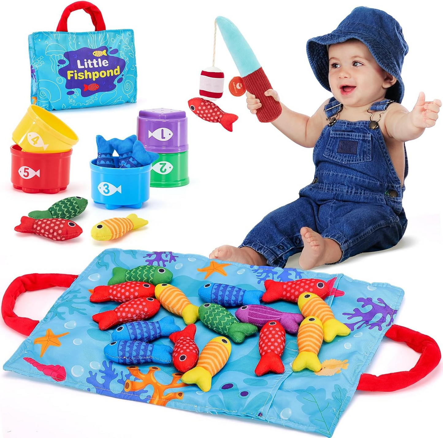 LittleAngler Montessori Fishing Set – Sensory Ocean Learning Toy