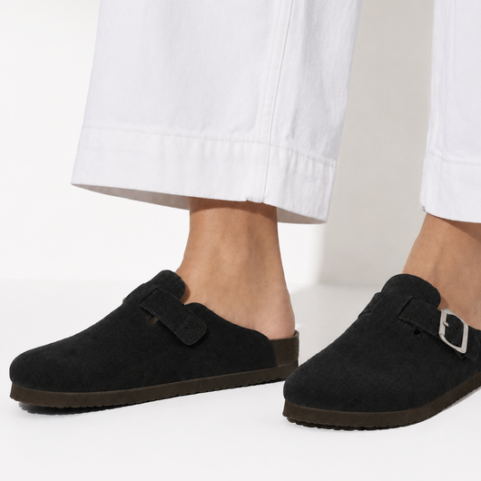 Suede Clogs