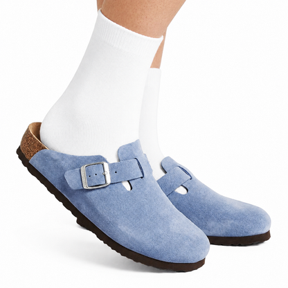 Suede Clogs