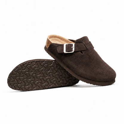 Suede Clogs