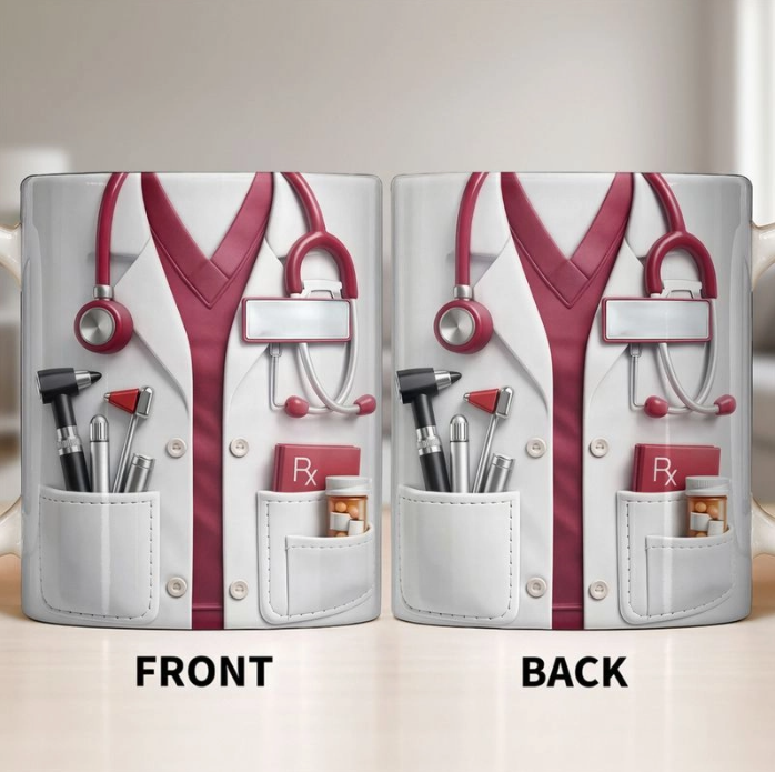 Doctor And Tools - Personalized Custom Coffee Mug, Gift For Medical Professionals