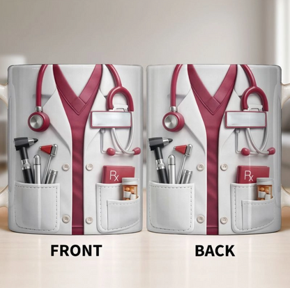 Doctor And Tools - Personalized Custom Coffee Mug, Gift For Medical Professionals
