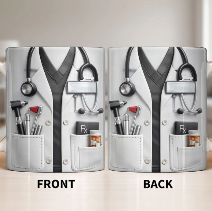 Doctor And Tools - Personalized Custom Coffee Mug, Gift For Medical Professionals