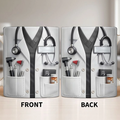 Doctor And Tools - Personalized Custom Coffee Mug, Gift For Medical Professionals