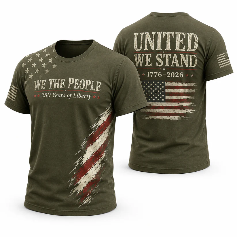 We The People TShirt, 250 Years Of Liberty 1776 2026 Tee, United We Stand Apparel