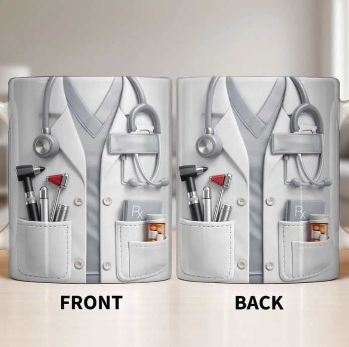 Doctor And Tools - Personalized Custom Coffee Mug, Gift For Medical Professionals