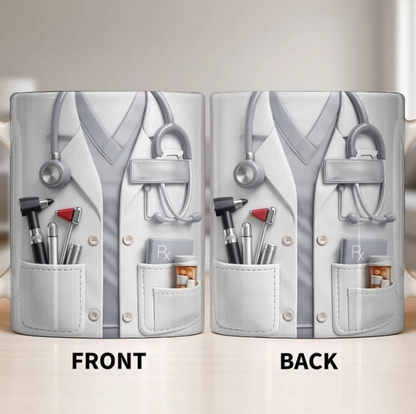 Doctor And Tools - Personalized Custom Coffee Mug, Gift For Medical Professionals