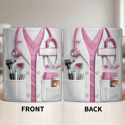Doctor And Tools - Personalized Custom Coffee Mug, Gift For Medical Professionals