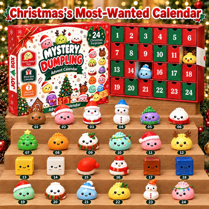 Dumpling Advent Calendar - Christmas Birthday Gifts For Mom, Dad, Brother, Sister, Kids - Merry Little Dumplings