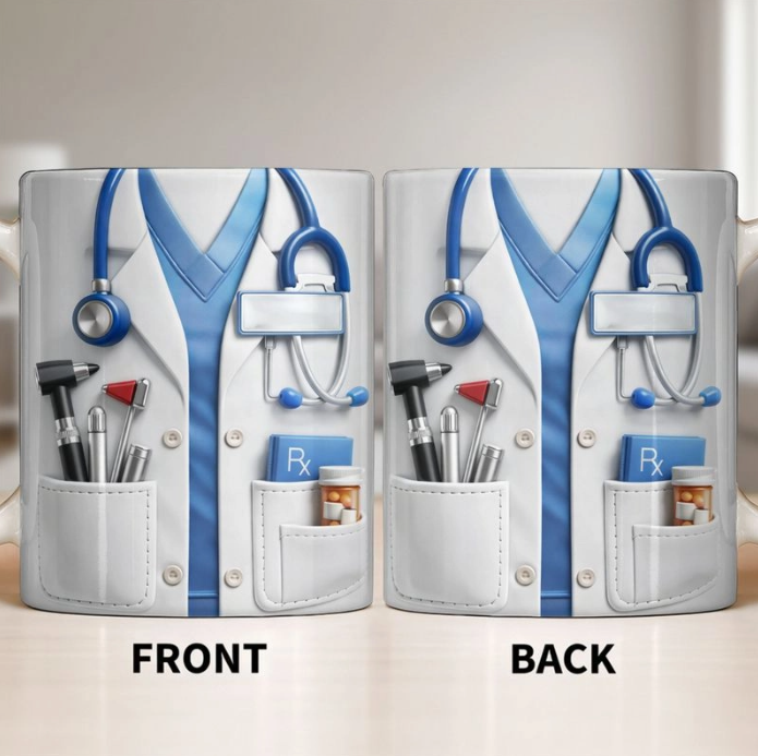 Doctor And Tools - Personalized Custom Coffee Mug, Gift For Medical Professionals