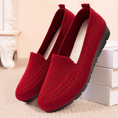 Women’s Orthopedic Knit Comfort Loafers – Slip-Resistant Walking Shoes