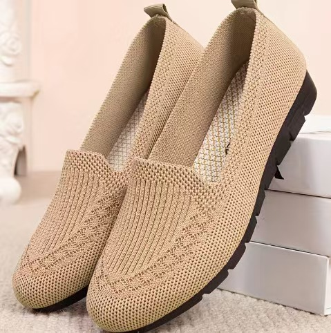 Women’s Orthopedic Knit Comfort Loafers – Slip-Resistant Walking Shoes