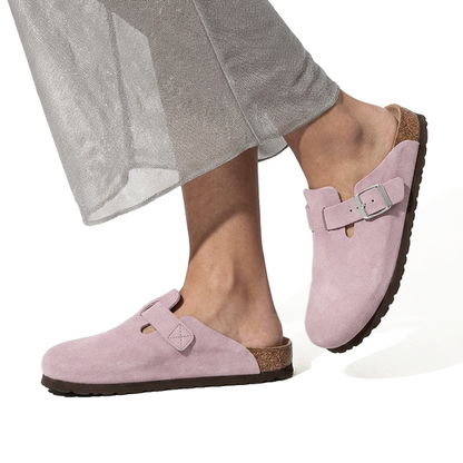 Suede Clogs