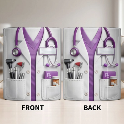 Doctor And Tools - Personalized Custom Coffee Mug, Gift For Medical Professionals