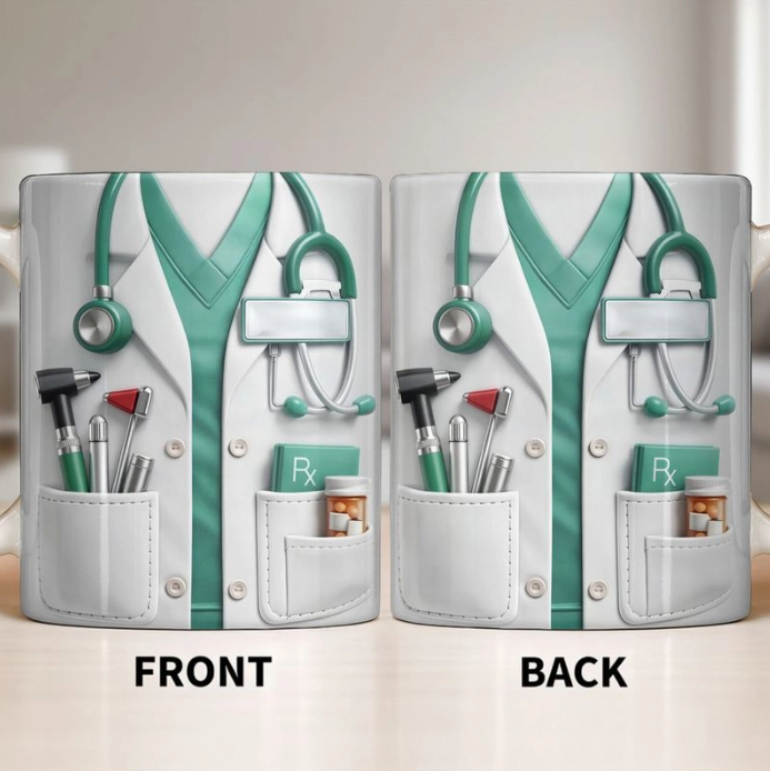 Doctor And Tools - Personalized Custom Coffee Mug, Gift For Medical Professionals
