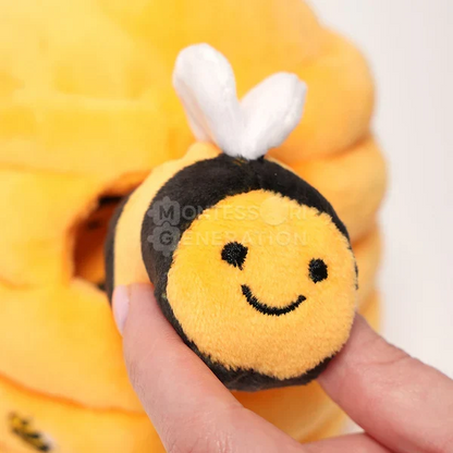 Bee Hive Sensory Plush Set – Soft Montessori Toy for Toddlers