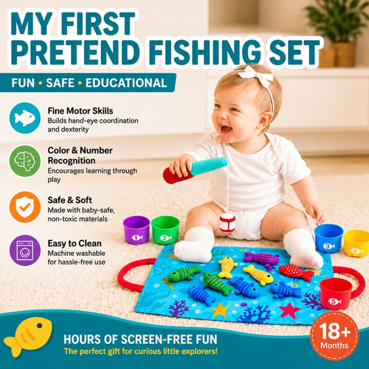 LittleAngler Montessori Fishing Set – Sensory Ocean Learning Toy