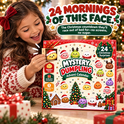 Dumpling Advent Calendar - Christmas Birthday Gifts For Mom, Dad, Brother, Sister, Kids - Merry Little Dumplings