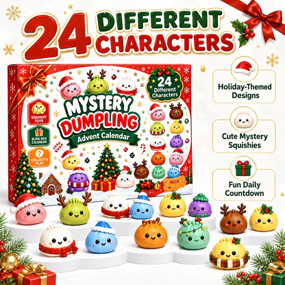 Dumpling Advent Calendar - Christmas Birthday Gifts For Mom, Dad, Brother, Sister, Kids - Merry Little Dumplings