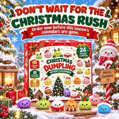 Dumpling Advent Calendar - Christmas Birthday Gifts For Mom, Dad, Brother, Sister, Kids - Merry Little Dumplings