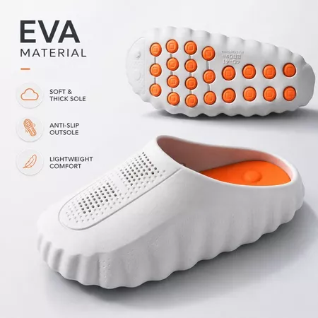 Foam Runner Clogs for Women Men, EVA Cloud Slides with Massage Sole