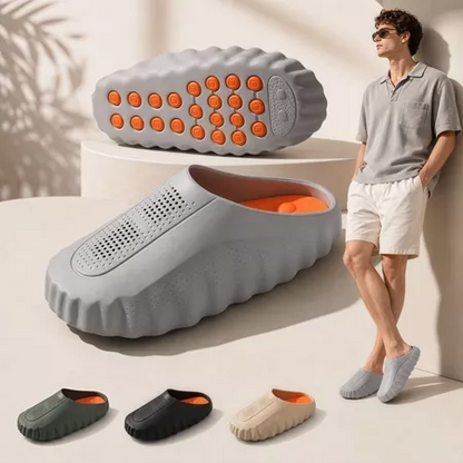 Foam Runner Clogs for Women Men, EVA Cloud Slides with Massage Sole