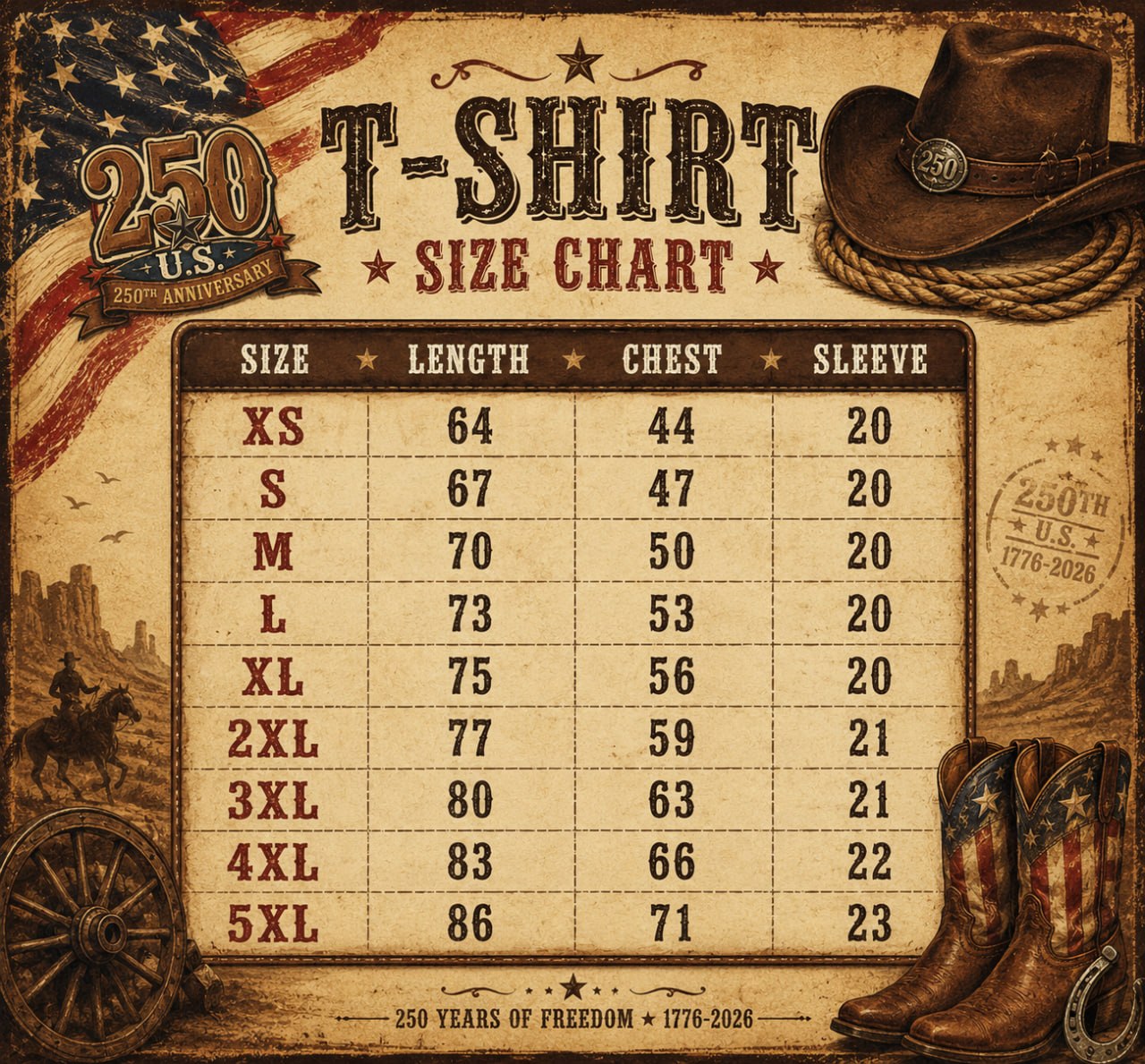 America 250 Years of Freedom Shirt, USA Independence Day Tee